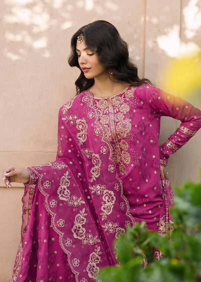 IZKN-02 - Pink Readymade - Bandhani Chiffon Collection by Iznik 2025 - Memsaab Online