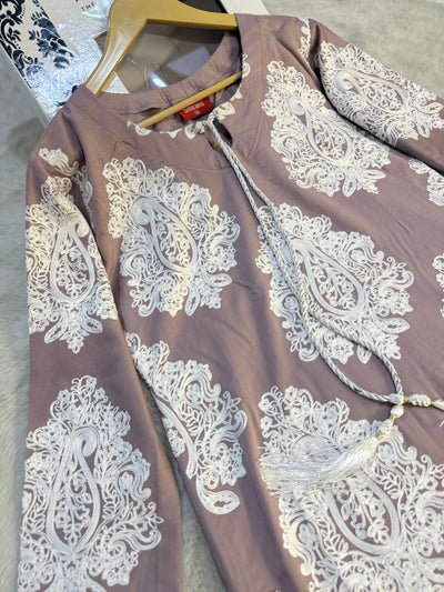 DLY-01 ReadymadE Linen Suit - Memsaab Online