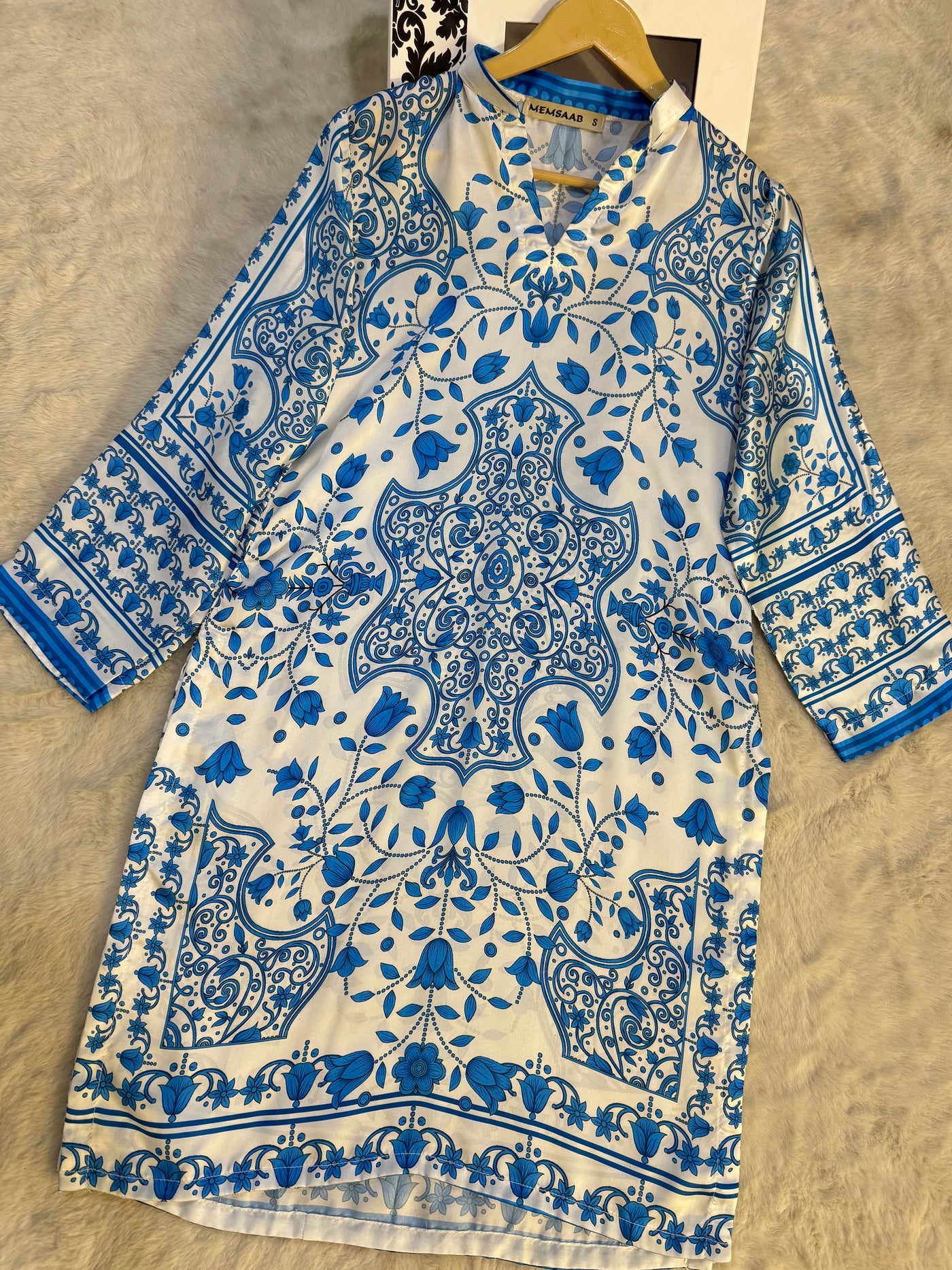 SMRF-07 - White - Readymade - Silk Suit 2025 - Memsaab Online