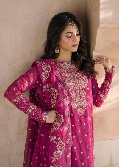 IZKN-02 - Pink Readymade - Bandhani Chiffon Collection by Iznik 2025 - Memsaab Online