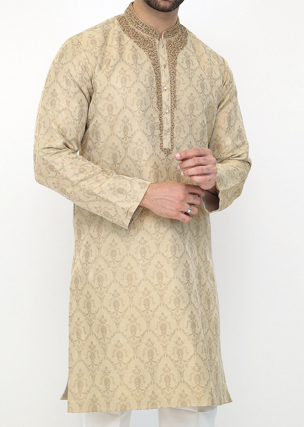 KRT-02 - Readymade - Mens Kurta Trouser Set - Memsaab Online