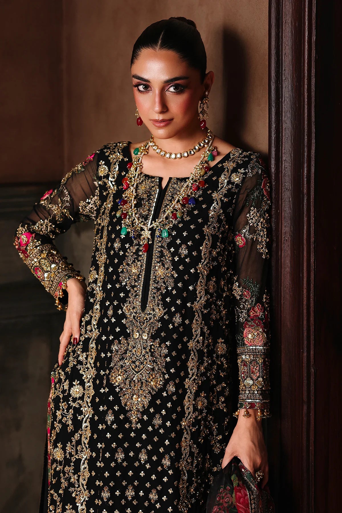DJW5-05- 4-PC Charizma Unstitched Luxury Collection 2025 - Memsaab Online