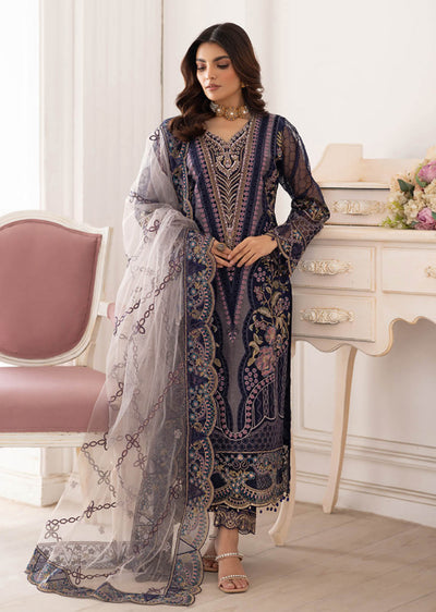 P-202- Unstitched - Dastoor by Ramsha Luxury Lawn Vol 2 - Memsaab Online
