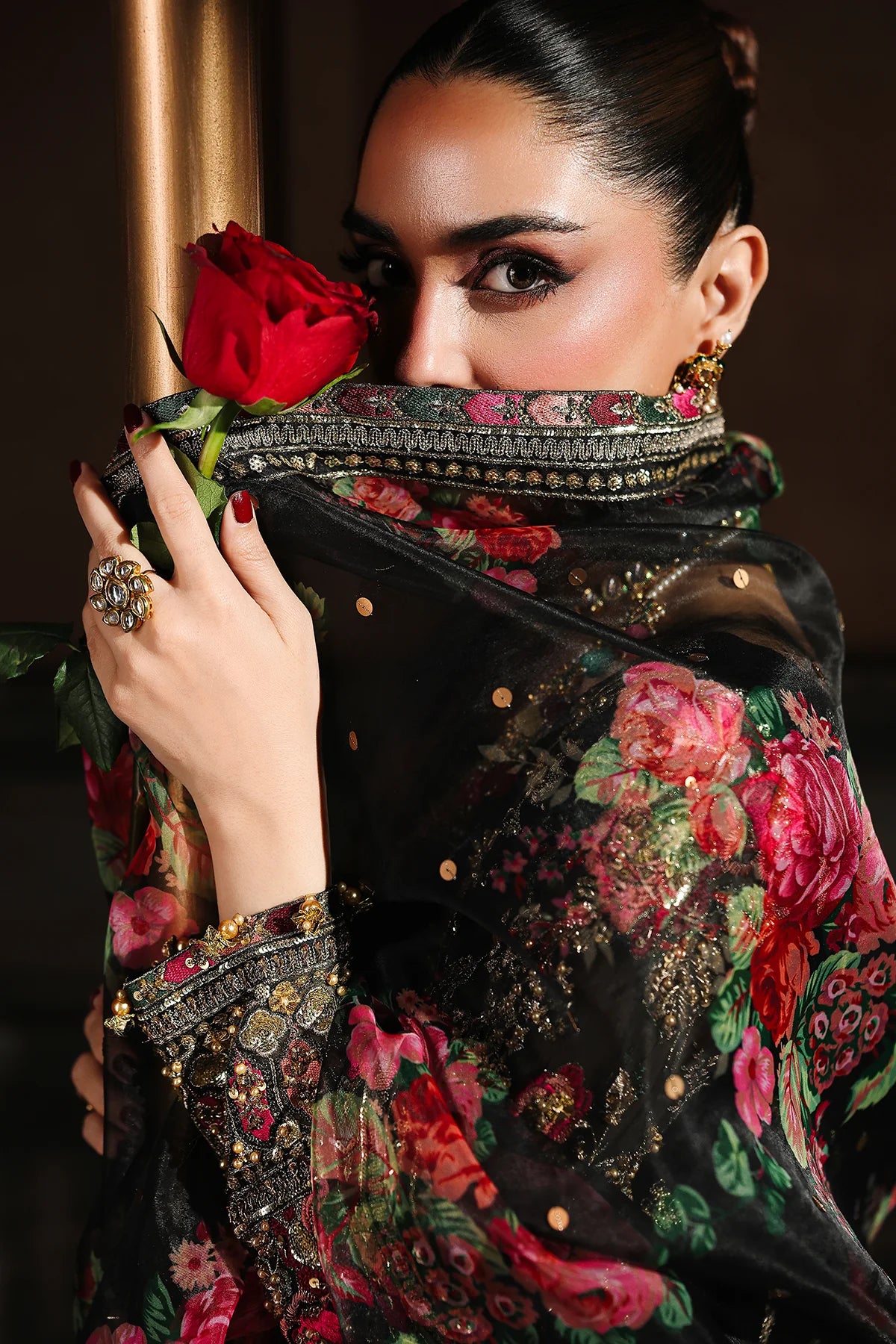DJW5-05- 4-PC Charizma Unstitched Luxury Collection 2025 - Memsaab Online
