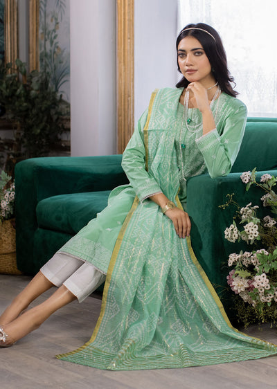 MDM-74 - Readymade - Embroidered Cotton Suit - Memsaab Online