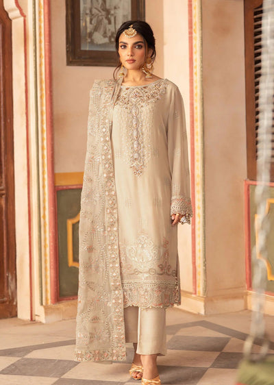 T-305- Readymade- DASTAN BY RAMSHA Premium Chiffon Suit 2025 - Memsaab Online