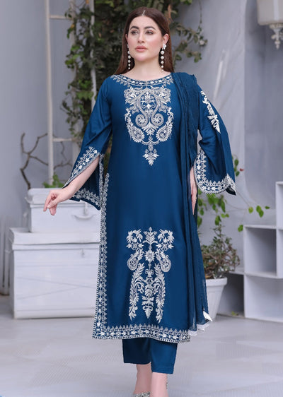 HK331 - Readymade Linen Outfit 2025 - Memsaab Online