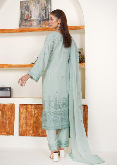 ATR-1137- Readymade Sehrish B Korain Silk - Memsaab Online