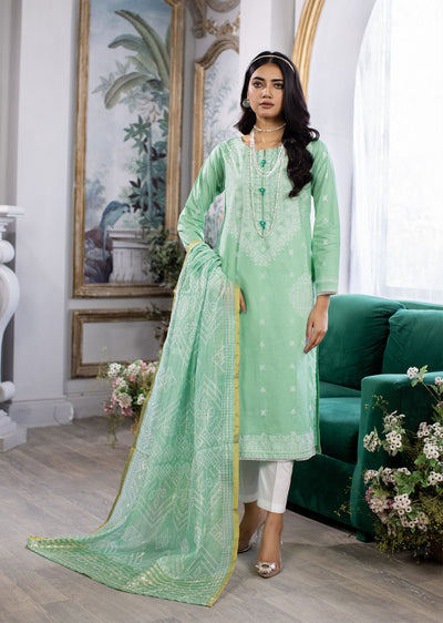 MDM-74 - Readymade - Embroidered Cotton Suit - Memsaab Online