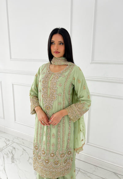 Shaz1801 - Readymade - Chiffon - Mummy n Me Outfit - Memsaab Online