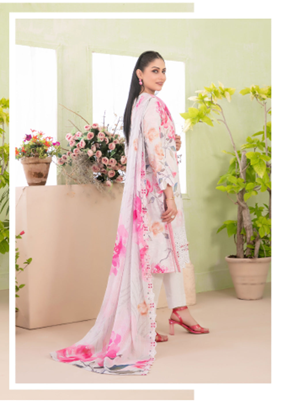 TWD-1711-Readymade Erva Tawakkal Lawn Suit 2025 - Memsaab Online
