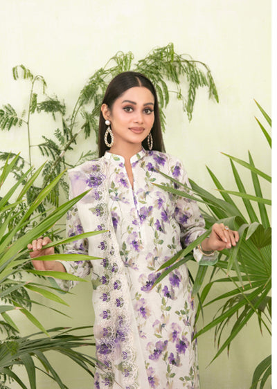 TWD-1714-Readymade Erva Tawakkal Lawn Suit 2025 - Memsaab Online