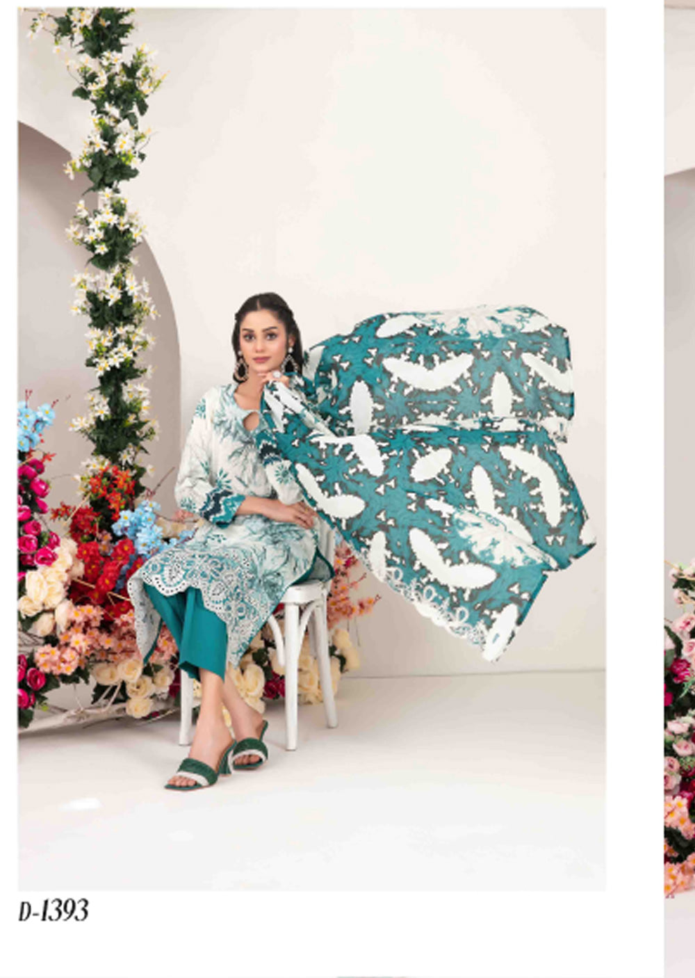 TWD-1393 Readymade Haliyah Tawakkal Lawn Suit 2025 - Memsaab Online