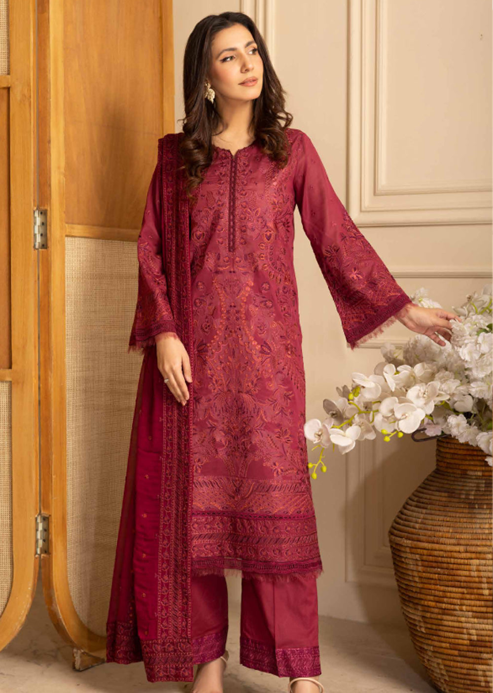 JH-020-Readymade - Pinks Collection by Johra 2024 - Memsaab Online