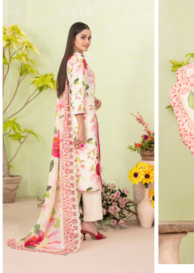 TWD-1713- Readymade Erva Tawakkal Lawn Suit 2025 - Memsaab Online