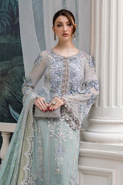MPC-25-108-Unstitched Embroidered Chiffon Suit Maria B 2025 - Memsaab Online