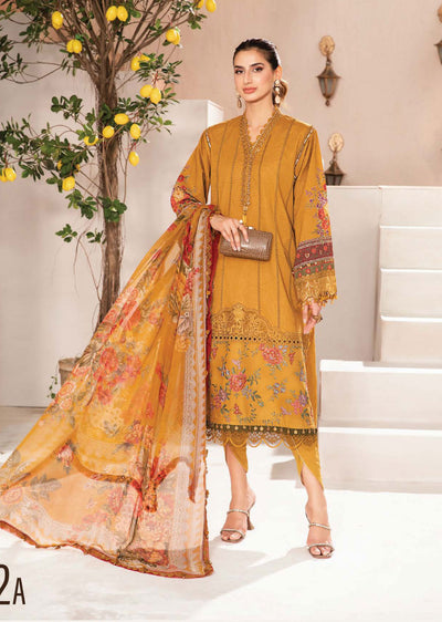 MSBT-102-A - Unstitched - Maria B MPrints Lawn Eid Collection 2024 - Memsaab Online