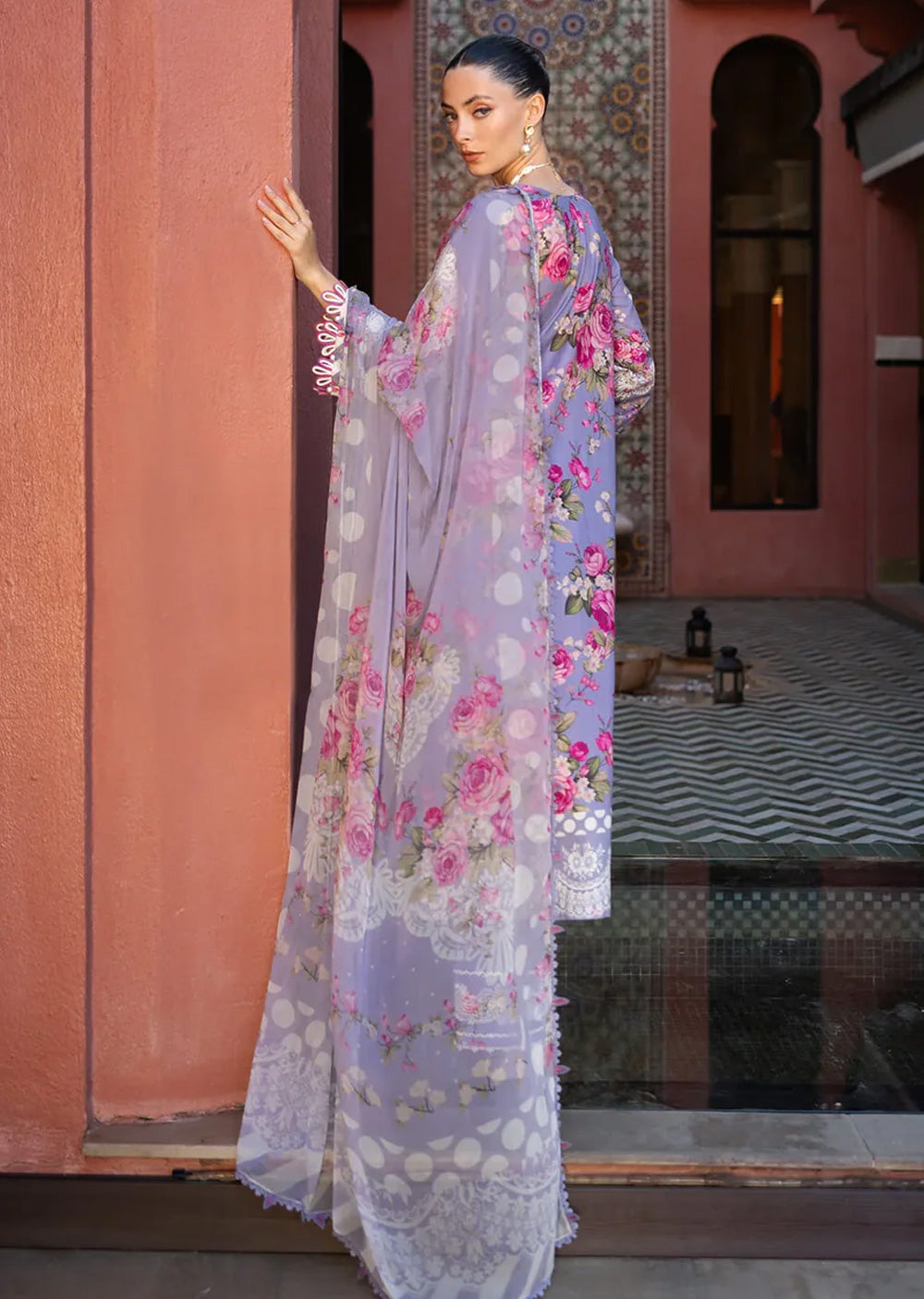 ELFH-02-A - Elaf Signature Embroidered Lawn Collection 2025 - Memsaab Online