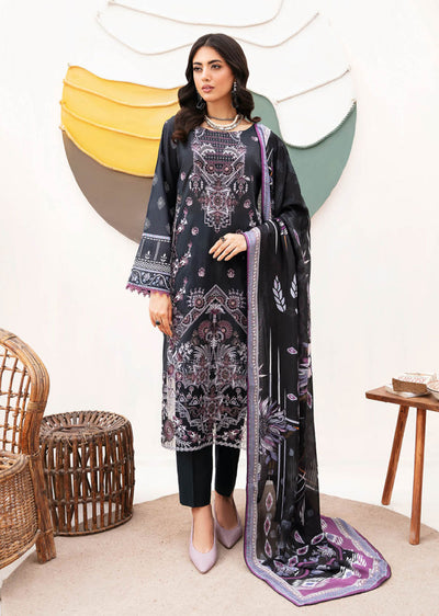 Z-1102 - Unstitched - Ramsha Mashaal Luxury Lawn Vol 11 2024 - Memsaab Online