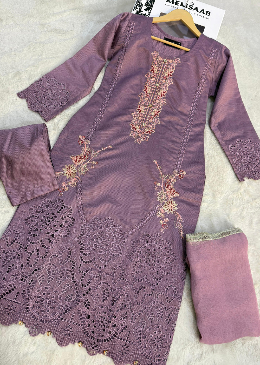 HK291 - Lilac - Readymade HK Outfit - Memsaab Online