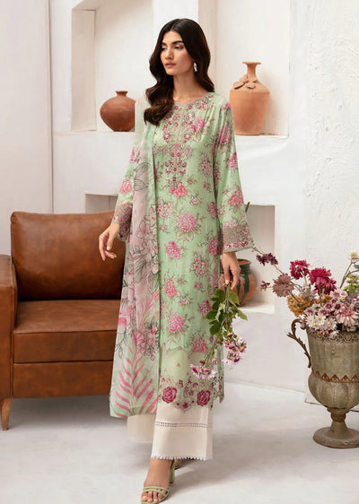 N-702 - Unstitched - Rangrez by Ramsha Luxury Lawn Vol 07 - Memsaab Online