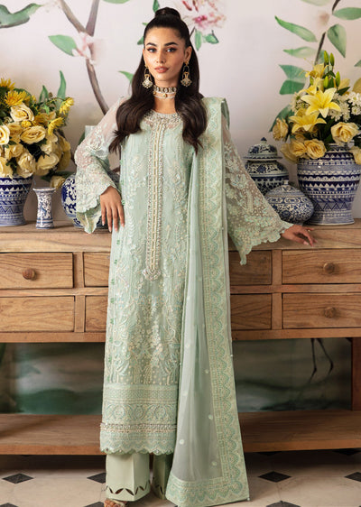 GLEC-02-R - Jade - Readymade - Gulaal Embroidered Chiffon Collection 2024 - Memsaab Online