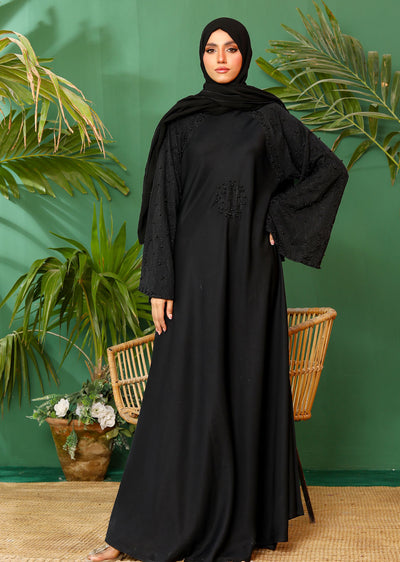 ASL-05 Rahma - Black Abaya - Memsaab Online