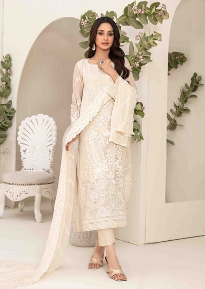 STH-5625 - Unstitched - Setareh Fancy Embroidered Chiffon Collection 25 - Memsaab Online