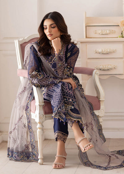 P-202- Unstitched - Dastoor by Ramsha Luxury Lawn Vol 2 - Memsaab Online
