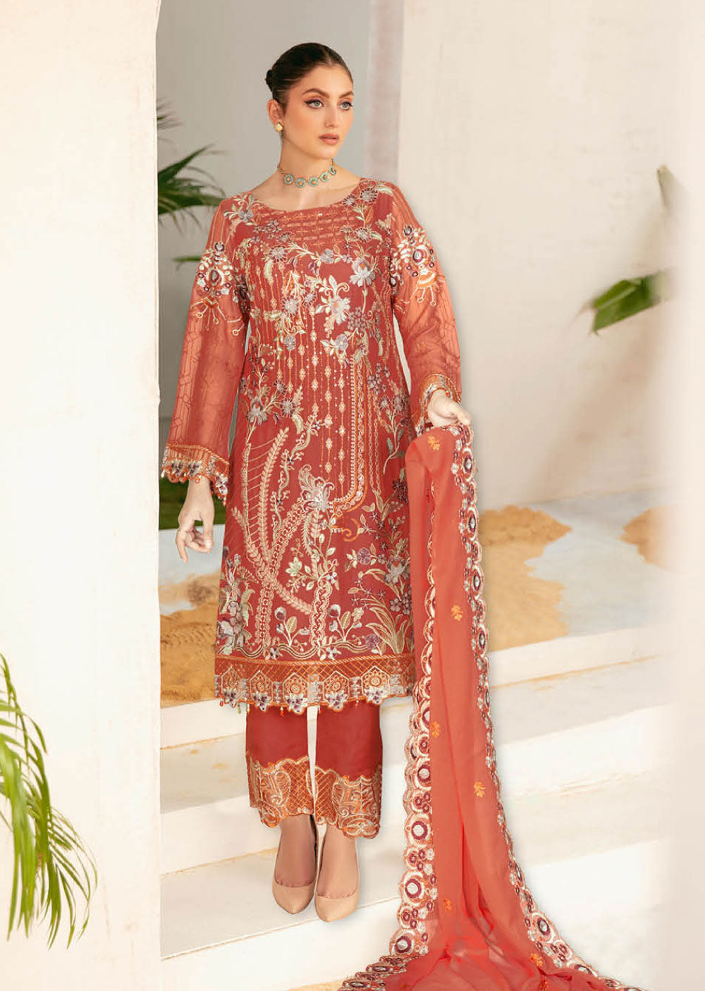 NYB-02-R - Readymade - Nayab Chiffon Collection Vol 1 - Memsaab Online