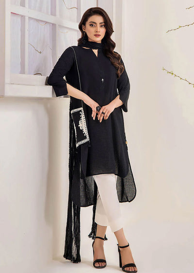 F-140 - Black - Readymade - Khuda Baksh Creations 2024 - Memsaab Online