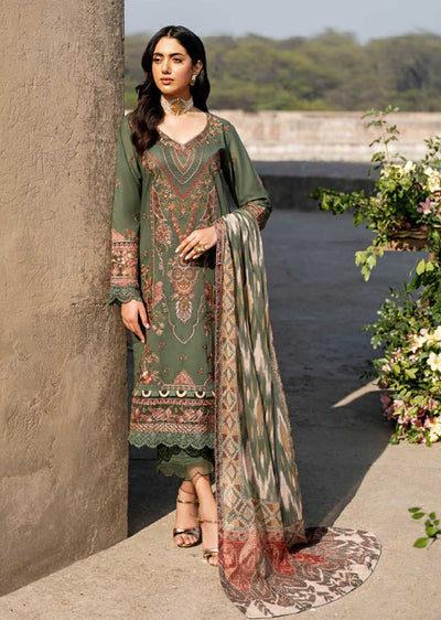 ZT-602 - Unstitched - Ramsha Andaaz Luxury Lawn Vol 06 2023 - Memsaab Online