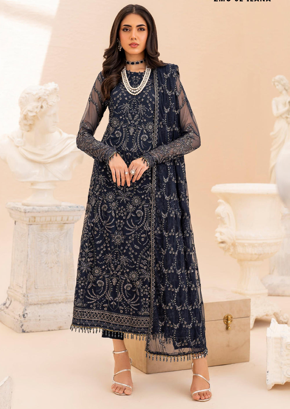 ZMU-02 - IIlana - Unstitched - Maheer Festive Formals by Zarif 2024 - Memsaab Online