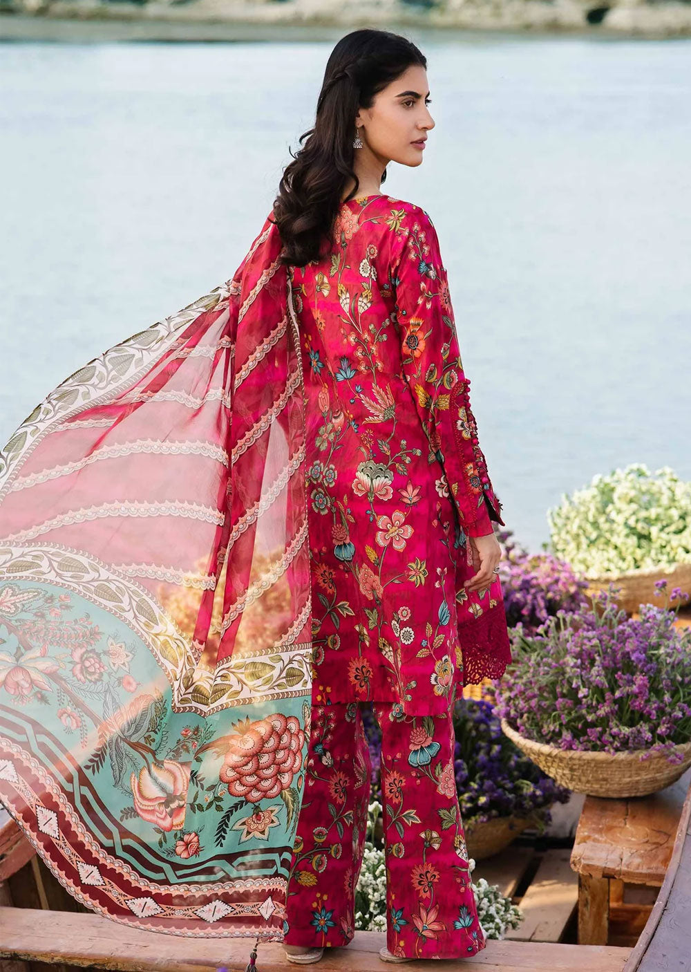 MBCS-402-B - Readymade - Maria B M.Basics Lawn Collection 2024 - Memsaab Online