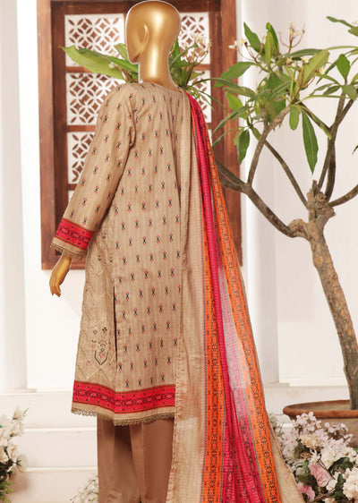 SDR-102 Summer Embroidered Lawn Suit - Memsaab Online