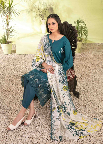 IFZN-5517 - Unstitched - Ifza Viscose Suit by Tawakkal 2025 - Memsaab Online