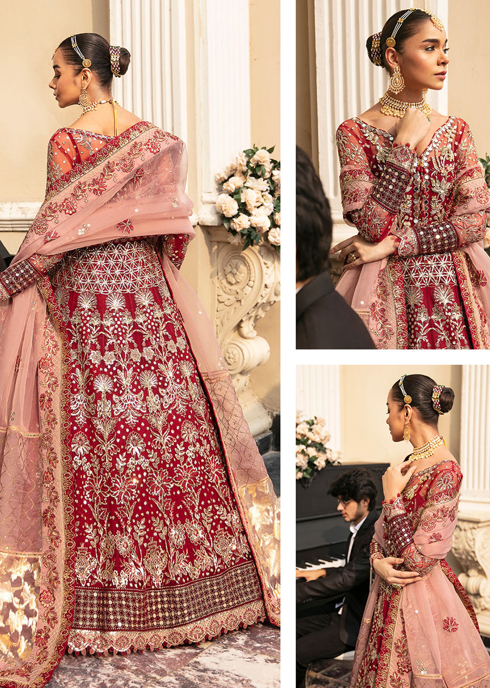 GLWU-02 - Ziva - Unstitched - Gulaal Wedding Collection 2023 - Memsaab Online