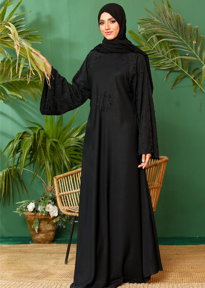 ASL-05 Rahma - Black Abaya - Memsaab Online