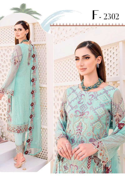 F-2302 - Unstitched - Ramsha Chiffon Collection 2023 - Memsaab Online