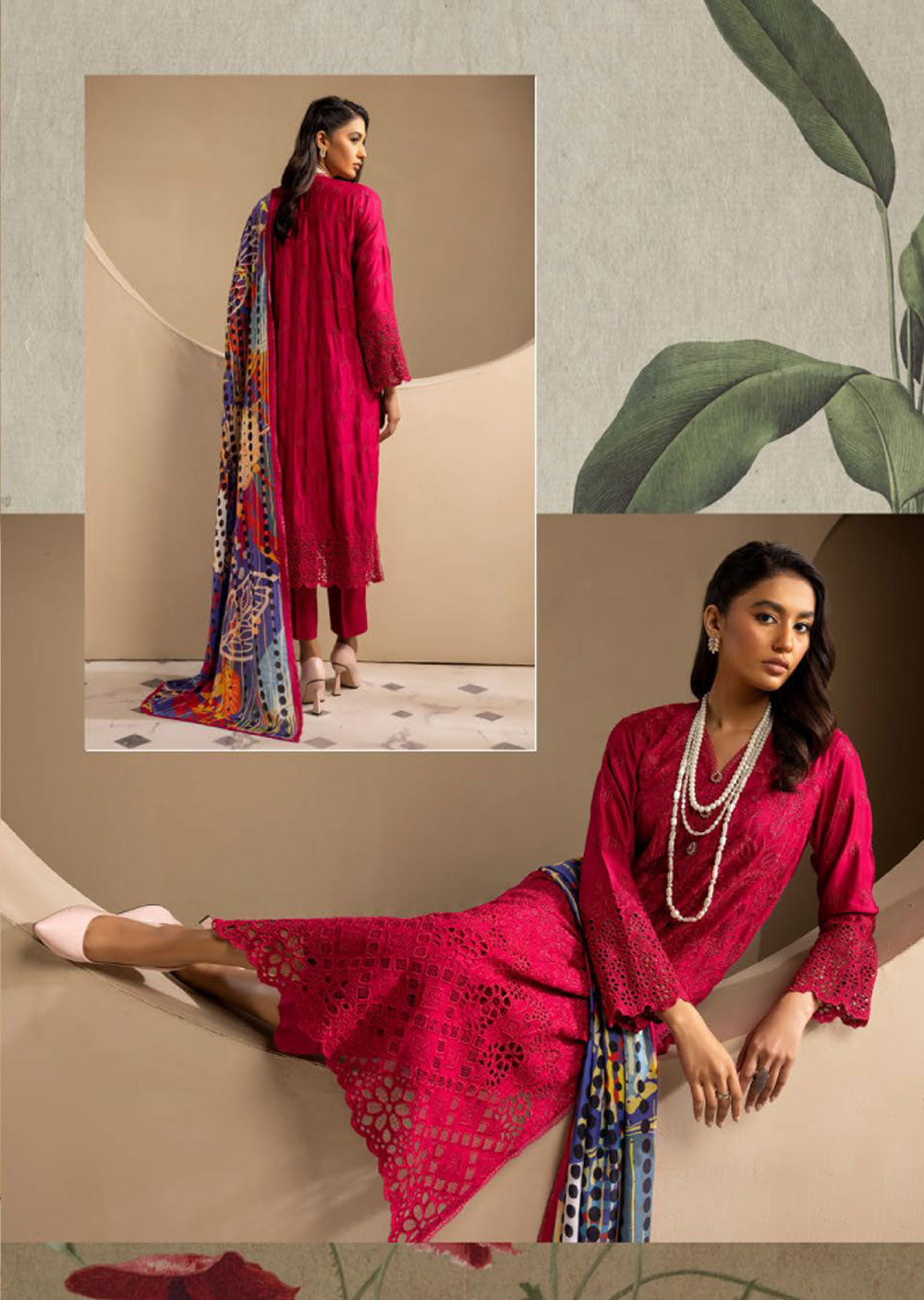 INR-02 - Readymade - Inara Chickenkari Collection 2023 - Memsaab Online