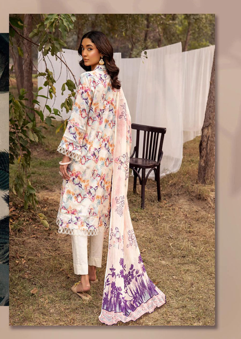 MPC-02 - Unstitched - Mahee's Printed Chikenkari Collection 2024 - Memsaab Online