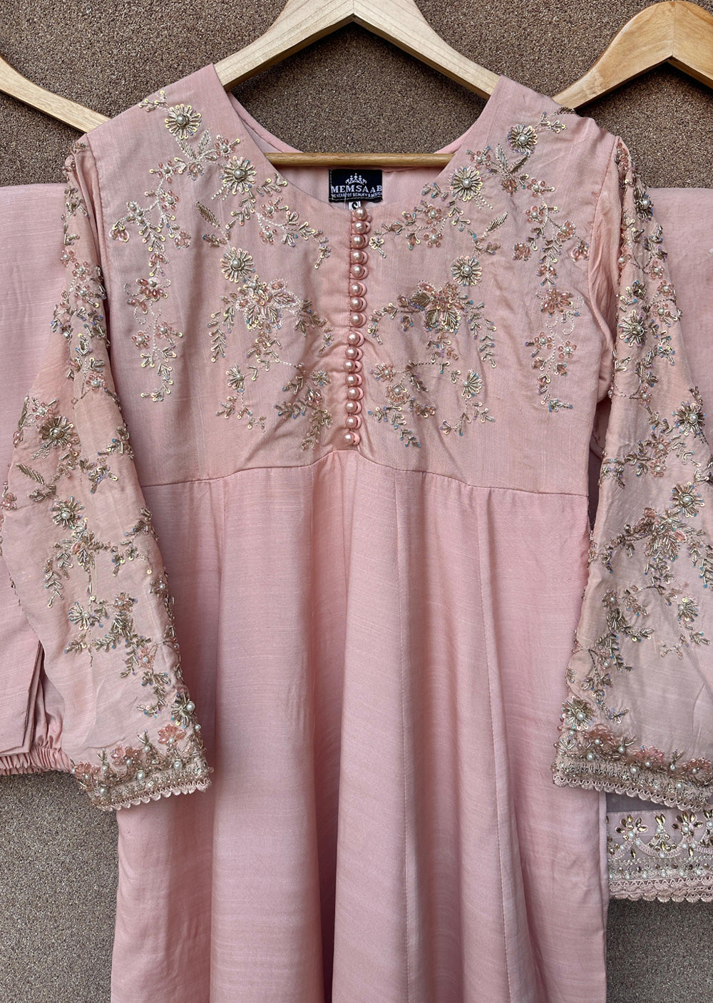 SRB1318 - Pink - Readymade - Sehrish.B Designer - Memsaab Online