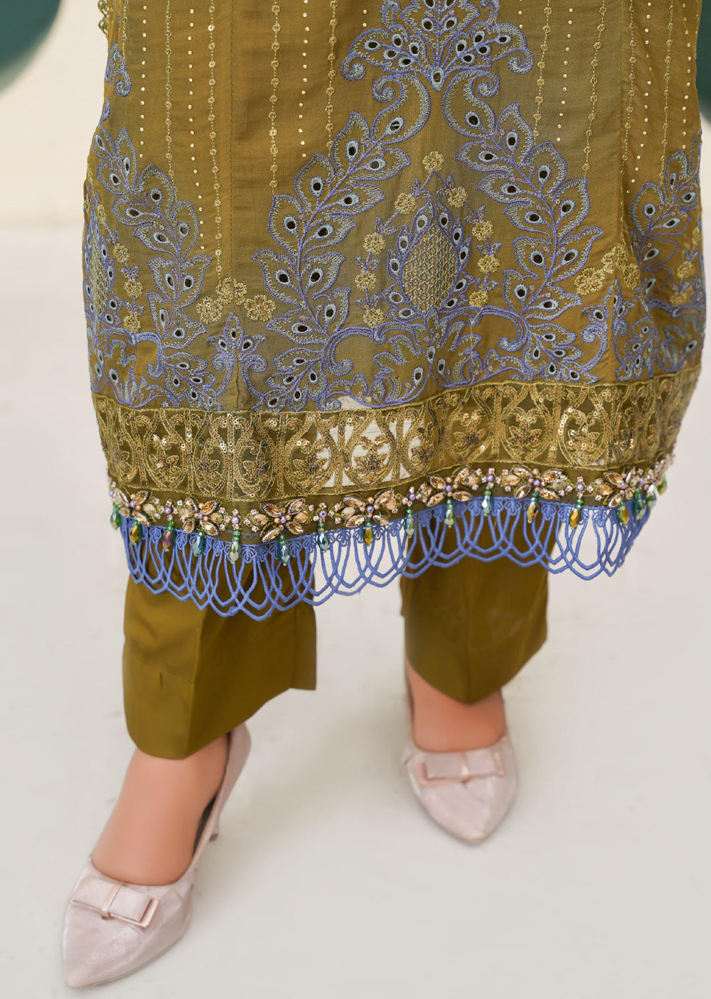SAJN-02 Readymade - Sajni Organza Net Collection 2025 - Memsaab Online