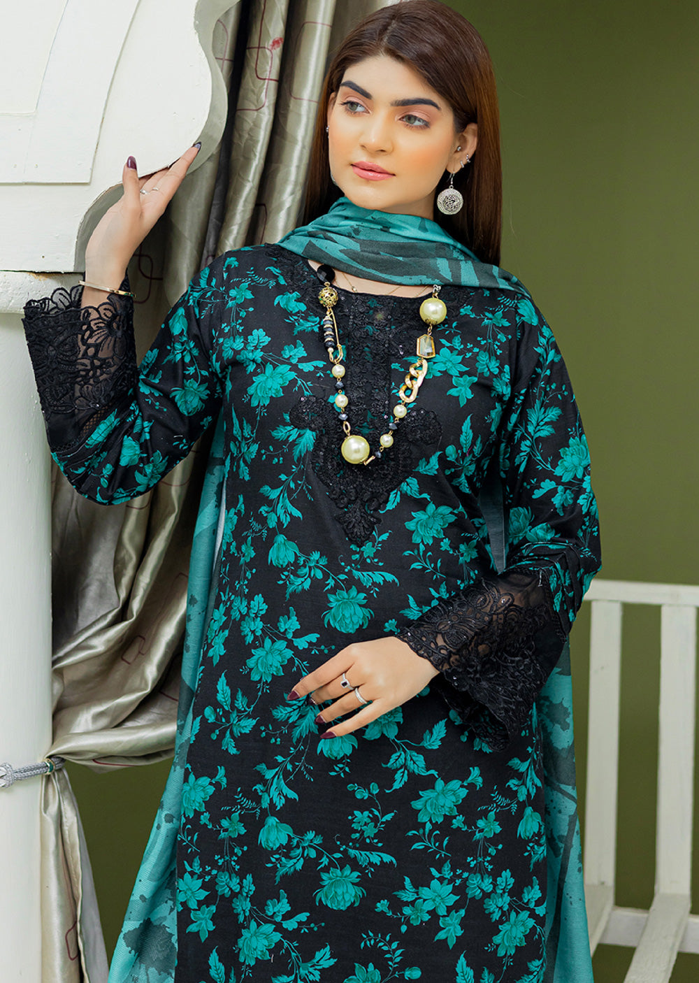 RNK-02-R - Readymade - Gulaal by Rangz Khaddar Winter Suit 2025 - Memsaab Online