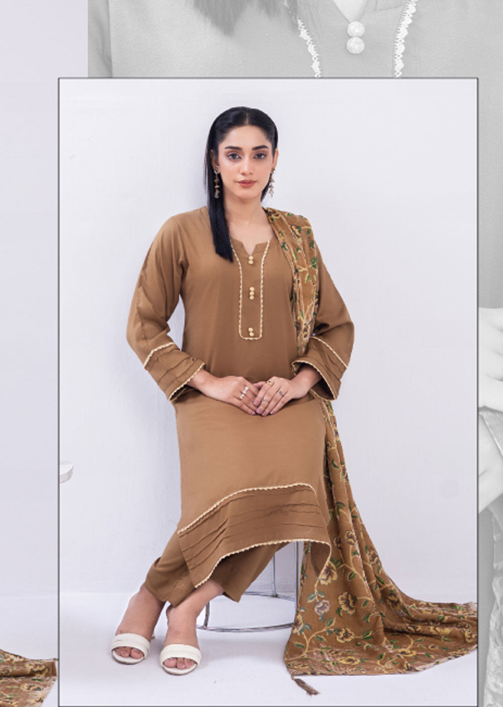 RGZ1726 - Readymade Palachi Shawl Suit By Rangz - Memsaab Online