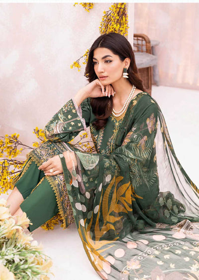 L-702-R - Readymade - Ramsha Mashaal Luxury Lawn Vol 07 2023 - Memsaab Online