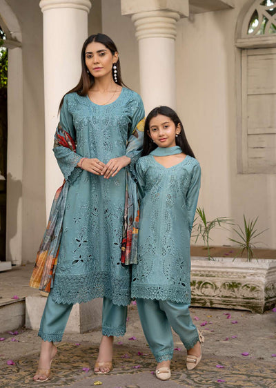 RGZ7101 - RANGZ ChickenKari Mother and Daughter Suit - Memsaab Online