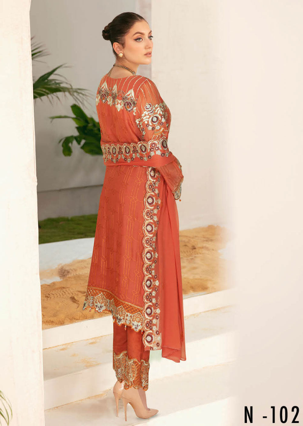 NYB-02-R - Readymade - Nayab Chiffon Collection Vol 1 - Memsaab Online