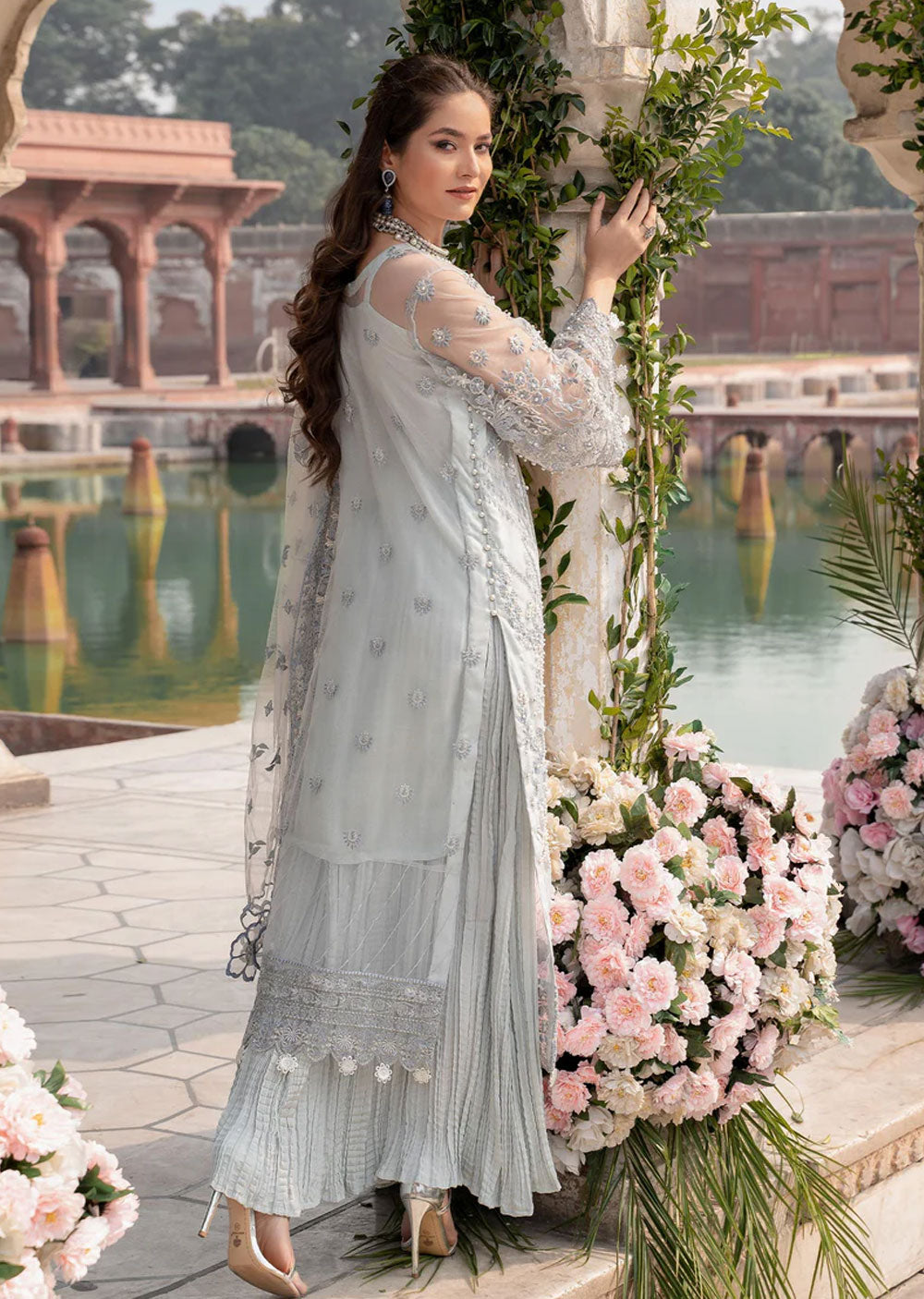 Abshar - Meeral Readymade Organza Suit - Memsaab Online