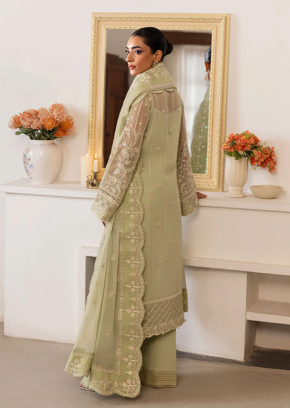 GLCT-02 - Virida - Readymade - Gulaal Reverie Embroidered Chiffon Collection 2025 - Memsaab Online